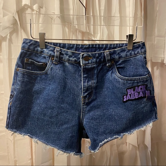 Vintage Hand Painted Black Sabbath Denim Cutoffs - Picture 2 of 7
